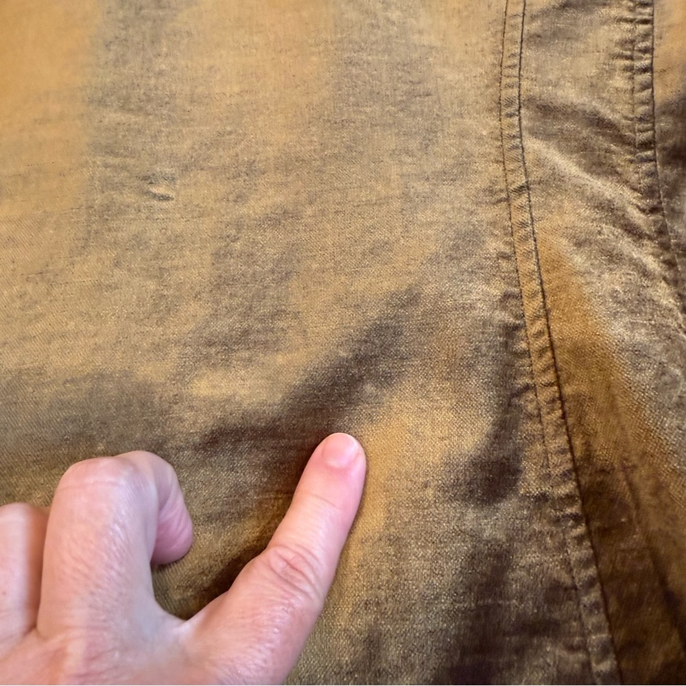 CAbi Olive Velvet Utility Jacket/blazer olive green/gold size small - Picture 14 of 16